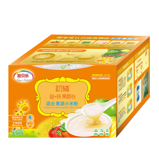 旭貝樂(lè)初輔混合果蔬小米粉