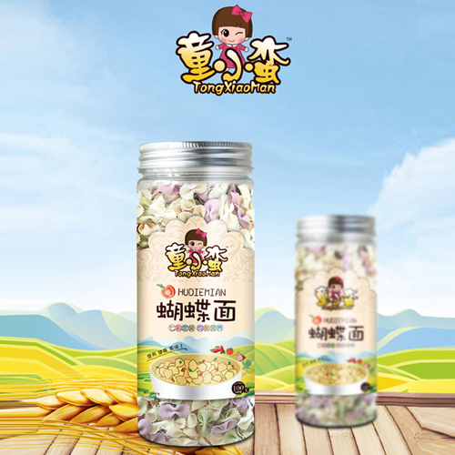 童小蠻七彩混裝均衡營養蝴蝶面-罐裝