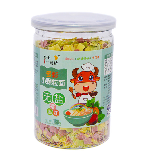 捌月拾伍無鹽多彩小顆粒面南瓜味+菠菜味+甜菜根味