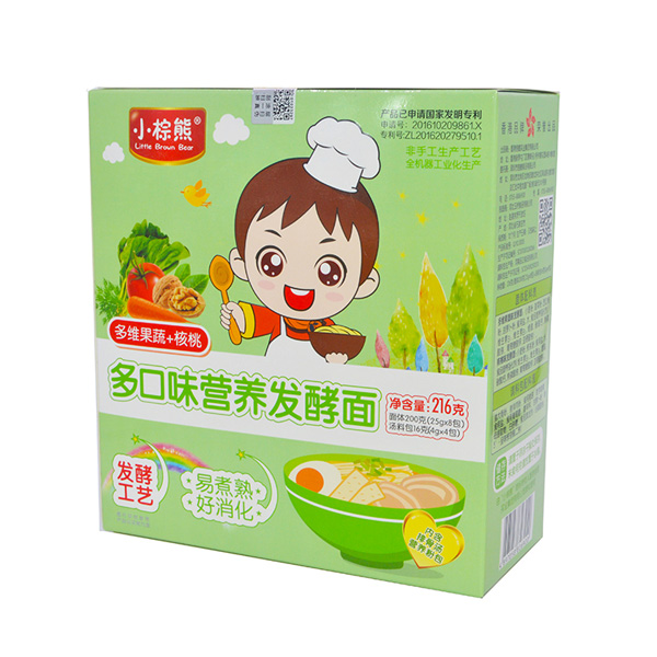 小棕熊多口味營養發酵面多維果蔬+核桃