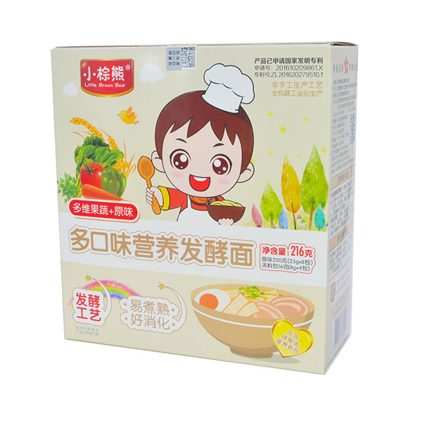 小棕熊多口味營養發酵面多維果蔬+原味216g