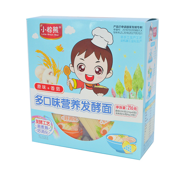 小棕熊多口味營養發酵面原味+香菇