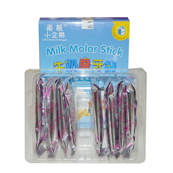 南極小企鵝牛奶磨牙棒特濃牛奶內盒