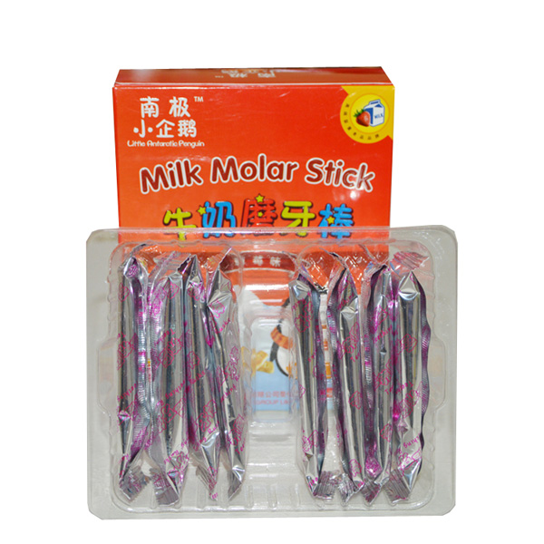 南極小企鵝牛奶磨牙棒草莓味內盒