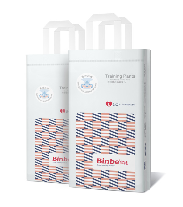 賓比唯芯暢吸嬰兒訓練褲L50