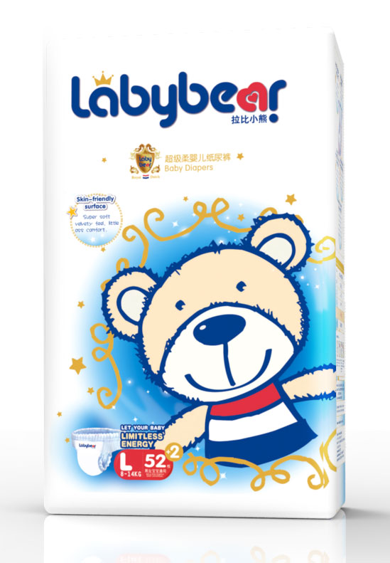 拉比小熊超級柔嬰兒紙尿褲L54