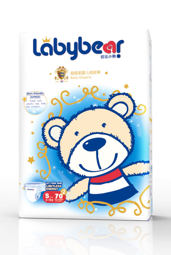拉比小熊超級柔嬰兒紙尿褲S72