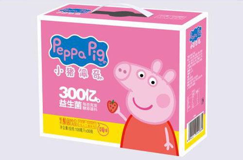 小豬佩奇乳酸菌飲品草莓味箱裝