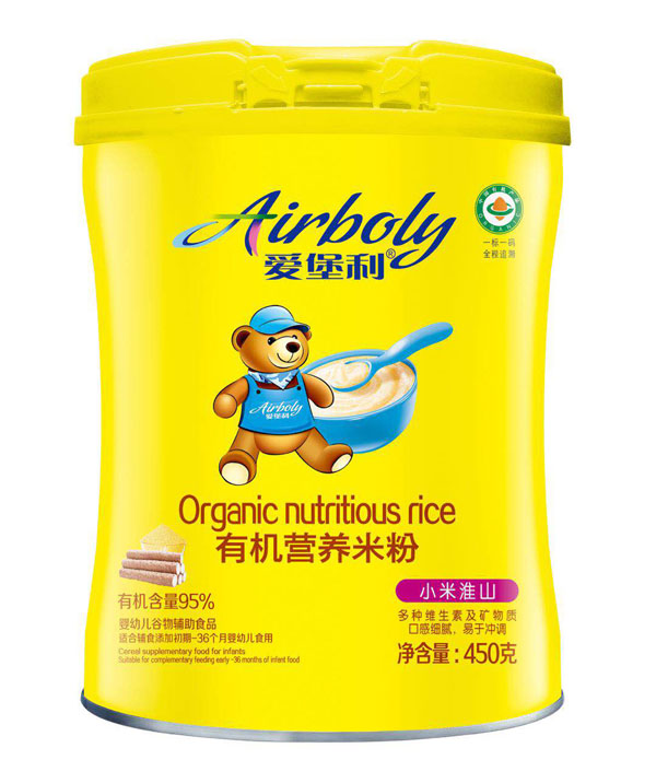 愛堡利小米淮山有機營養米粉