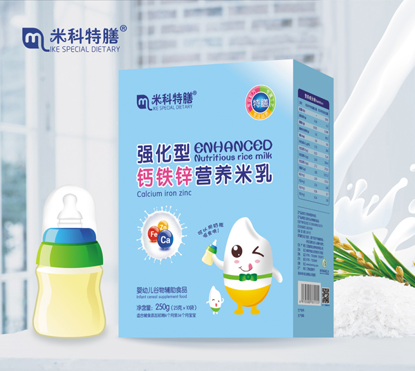 米科特膳強化型鈣鐵鋅營養米乳-盒裝600