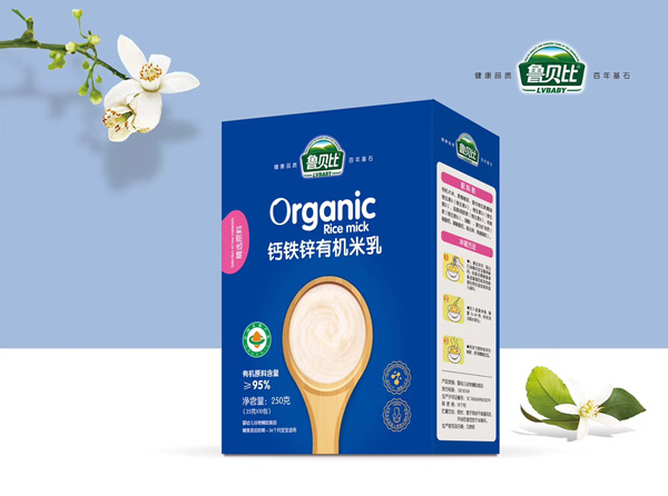 魯貝比鈣鐵鋅有機米乳盒裝