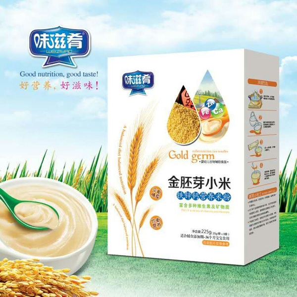 味滋肴金胚芽小米鐵鋅鈣營養米粉 盒裝