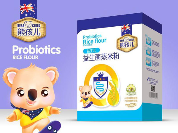 熊孩兒益生菌蒸米粉-益生元盒裝