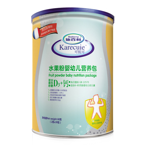 施百利水果粉嬰幼兒營養包(D3+鈣)
