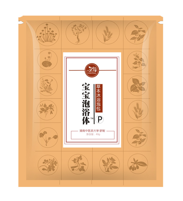 艾裕寶寶泡浴體草本沐浴泡包-脾內袋