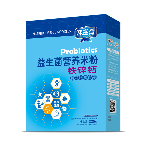 味滋肴益生菌營養米粉-鐵鋅鈣盒裝