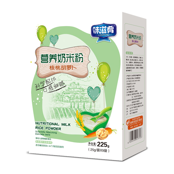 味滋肴營養奶米粉-核桃胡蘿卜盒裝