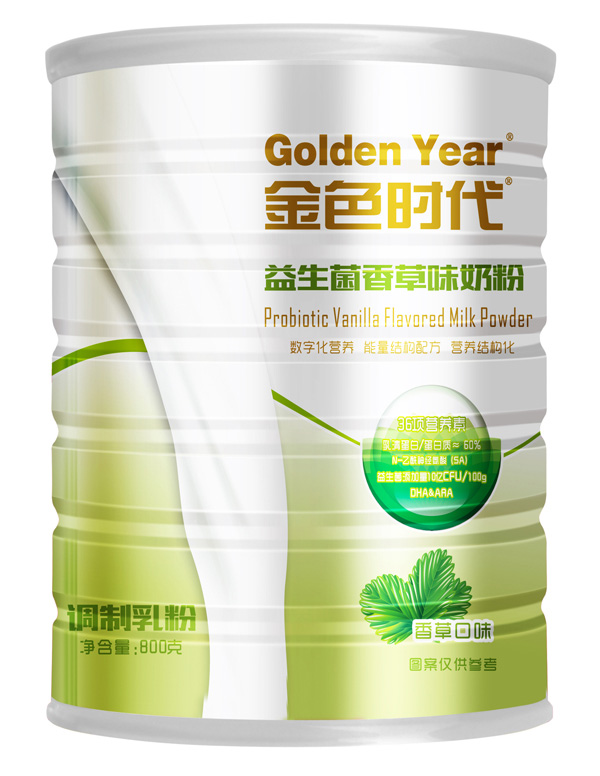 金色時代益生菌香草味奶粉