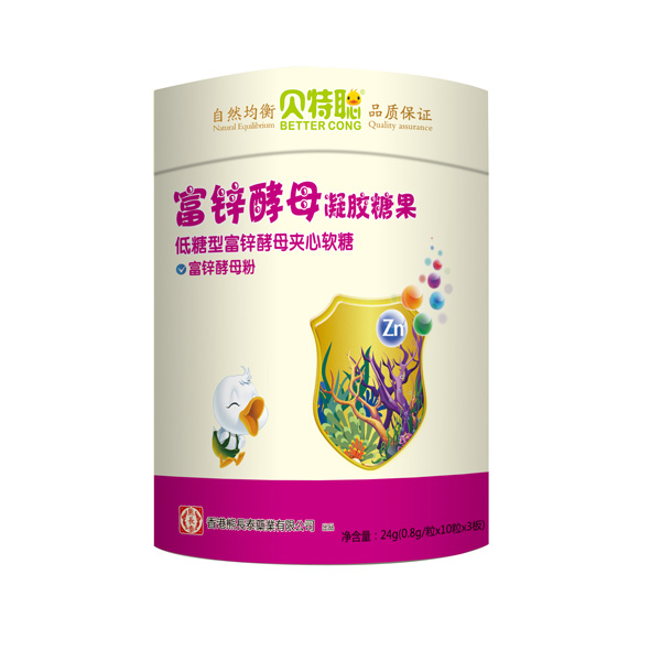 貝特聰富鋅酵母凝膠糖果