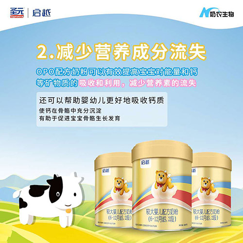 圣元啟越較大嬰兒配方奶粉(2-12月齡,2段)