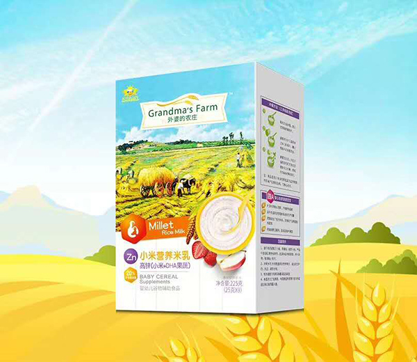 外婆的農莊小米營養米乳-高鋅(小米+DHA果蔬)盒裝