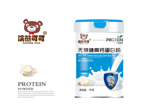 浣熊可可無(wú)蔗糖高鈣蛋白粉