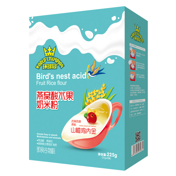 環球冠燕窩酸水果奶米粉盒裝 山楂雞內金