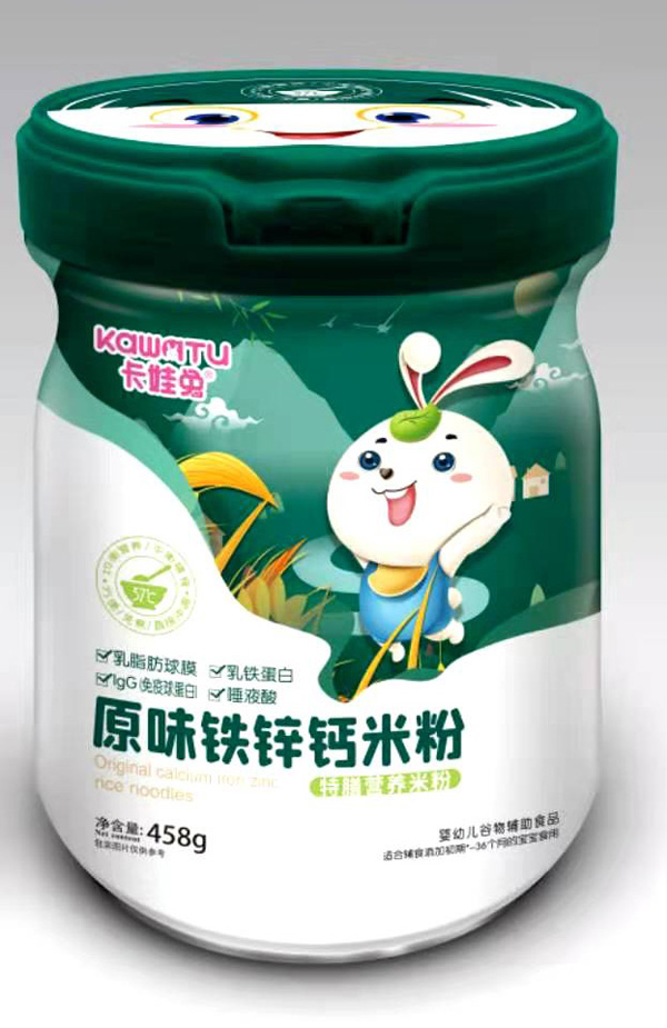 卡娃兔原味鈣鐵鋅特膳營養米粉