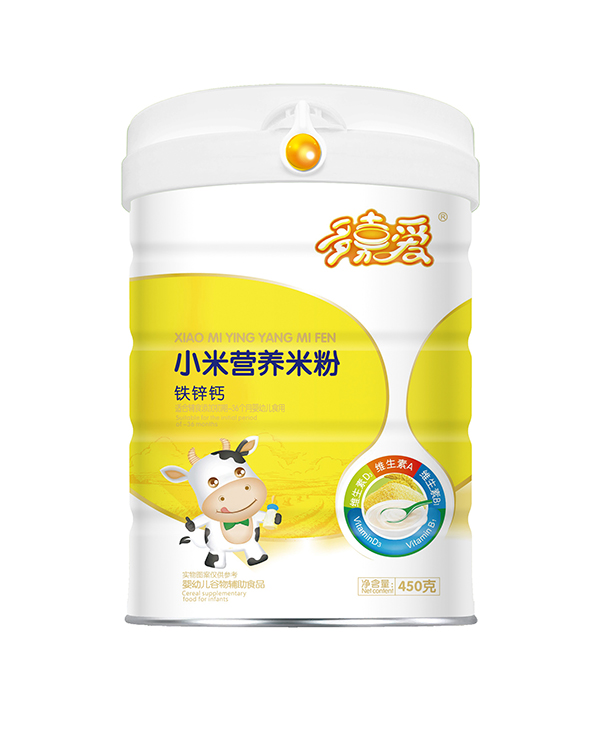 多嘉愛小米營(yíng)養(yǎng)米粉聽裝 鐵鋅鈣