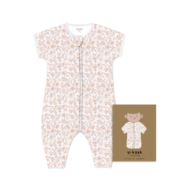 yikyak雙層紗布短袖分腿睡袋(連袖款) 花海.jpg