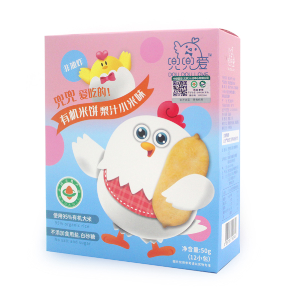 兜兜愛有機米餅 梨汁小米味