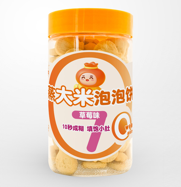 禾兜蒸大米泡泡餅-草莓味