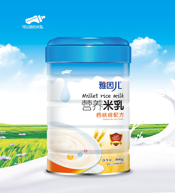 雅因兒鈣鐵鋅配方營養米乳 桶裝