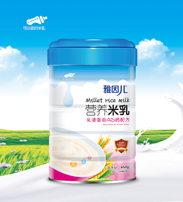 雅因兒乳清蛋白AD鈣配方營養米乳 桶裝