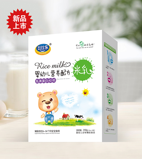 比比樂乳清蛋白AD鈣營養配方米乳 盒裝