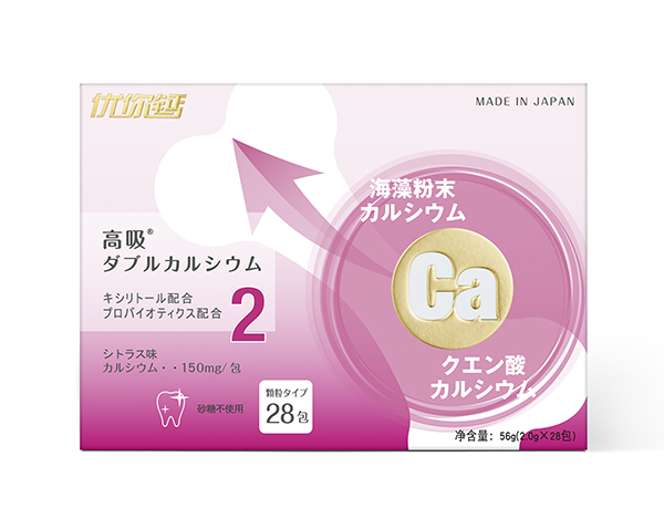 優你鈣海藻粉柑橘味固體飲料淘淘系列(無糖型)