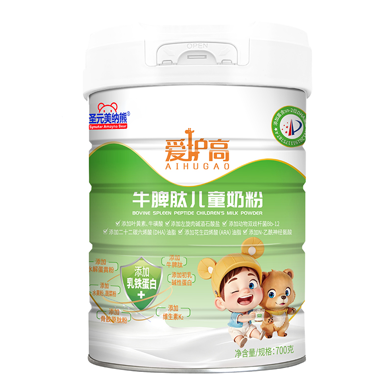 圣元美納熊愛護(hù)高牛脾肽兒童奶粉