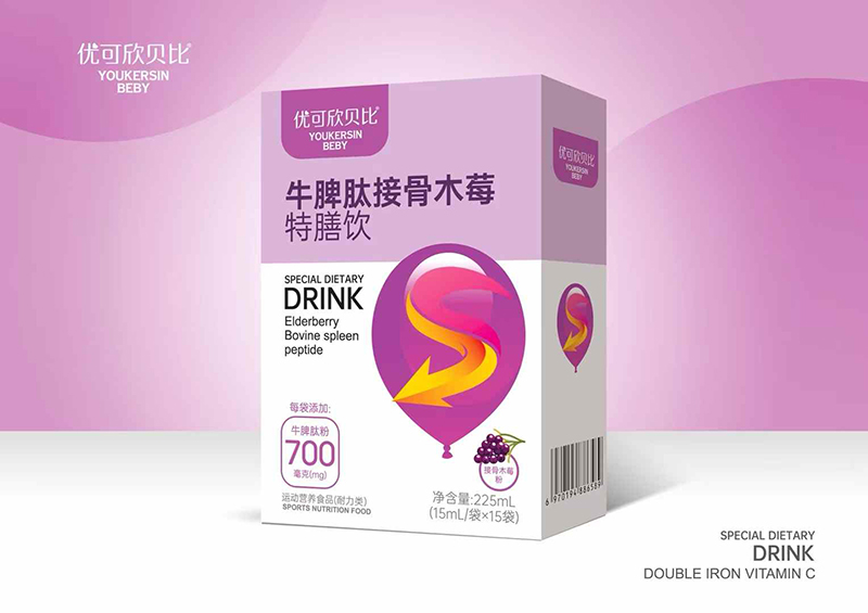 優可欣貝比牛脾肽接骨木莓特膳飲