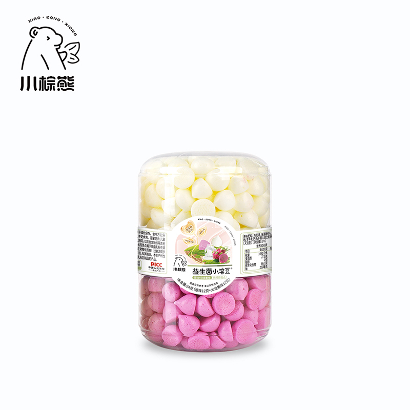 小棕熊益生菌小溶豆 原味+火龍果味