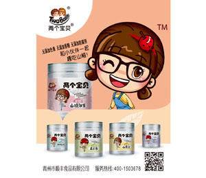 兩個(gè)寶貝200克罐裝山楂