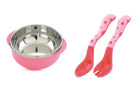 芭芘寶貝金裝嬰幼兒餐具