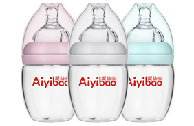 愛益寶120ml寬口徑蛋圓形晶鉆玻璃奶瓶