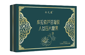 庫拉索蘆薈凝膠人參壓片糖果