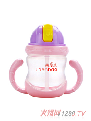 萊嬰寶防漏卡通學飲杯