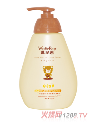 唯昵熊嬰兒洋甘菊倍護(hù)洗發(fā)沐浴露300ml