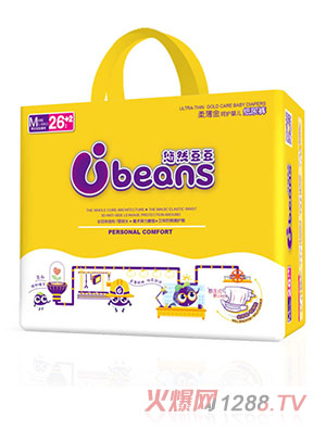 悠然豆豆全芯體柔薄金呵護嬰兒紙尿褲M28片