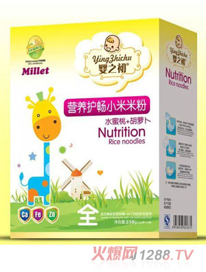 嬰之初水蜜桃+胡蘿卜護腸營養米粉