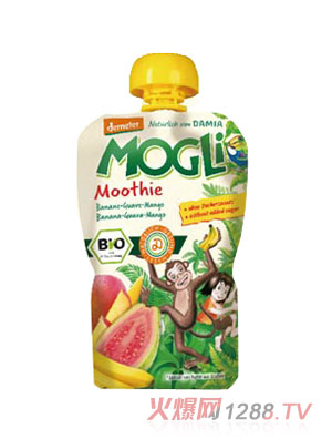 Mogli摩格力香蕉番石榴芒果果泥
