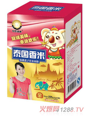 牧野漁趣核桃蓮子營養米粉盒裝