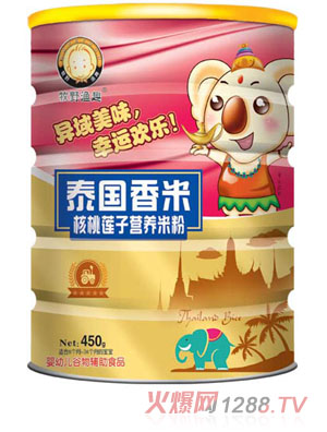 牧野漁趣核桃蓮子營養米粉聽裝